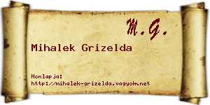 Mihalek Grizelda névjegykártya